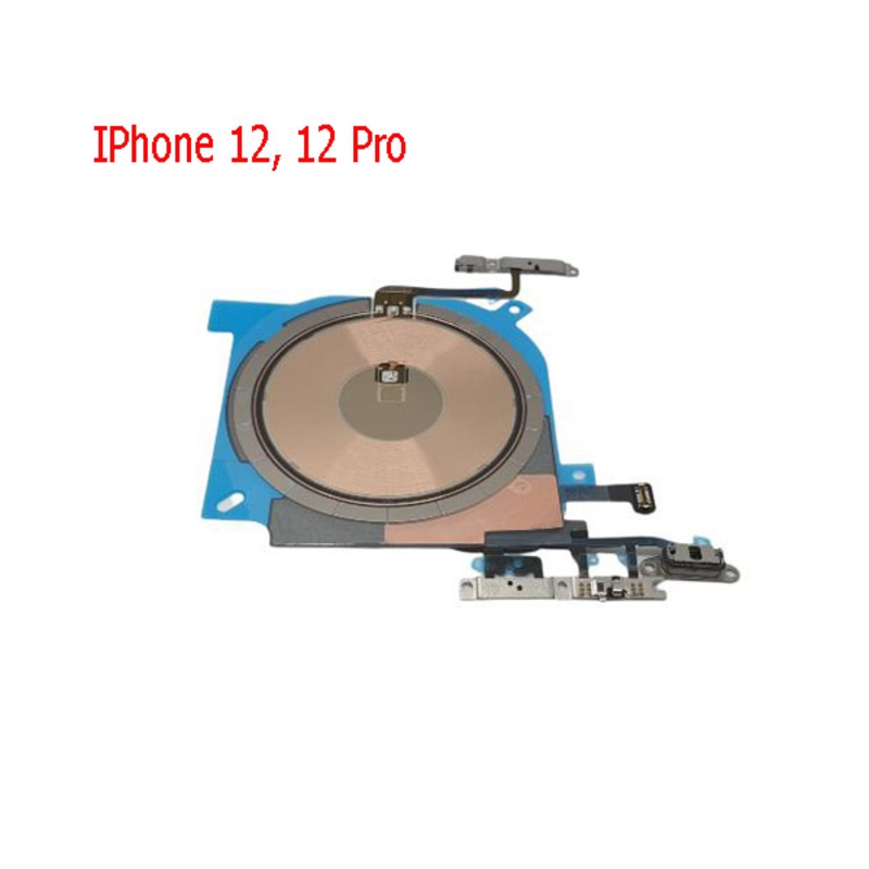 Imagen de Modulo NFC y carga inalambrica con flex volumen Original Para IPhone 12, 12 Pro