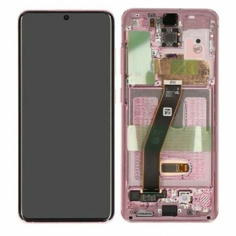 Picture of Pantalla Completa Original Con Marco Para Samsung Galaxy S20 5G SM-G981 Rosa