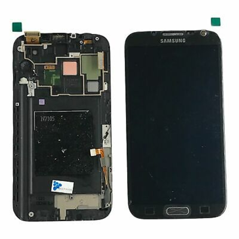 Imagen de Pantalla LCD+Táctil Con Marco Para Samsung Galaxy Note 2 (4G LTE) N7105 Negro