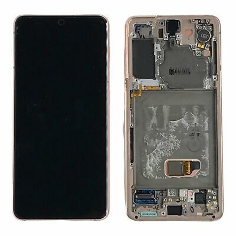 Picture of Pantalla Original LCD +Táctil +Marco Rosa Samsung Galaxy S21 4G/5G Desmontaje
