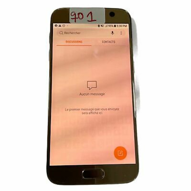 Imagen de Pantalla original Para Samsung Galaxy  S7 G930F  color Ddo con defecto  qo1