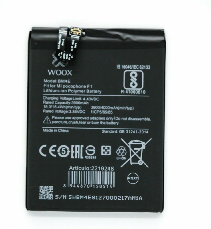 Picture of Batería para Xiaomi Mi Pocophone F1 Modelo BM4E