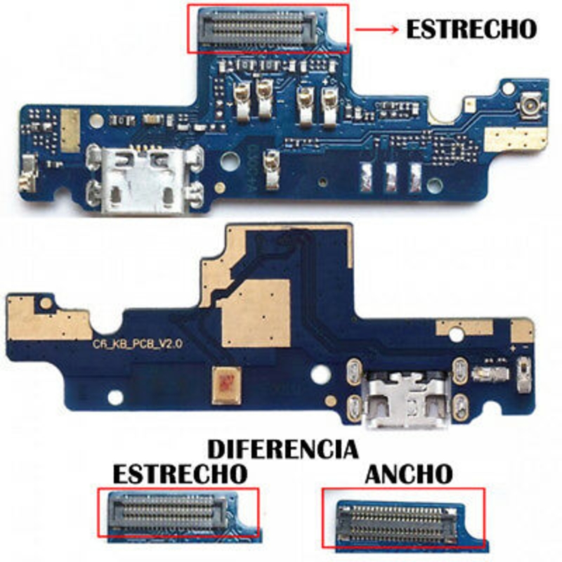 Picture of PLACA CONECTOR CARGA USB Y MICRÓFONO PARA XIAOMI REDMI NOTE 4X