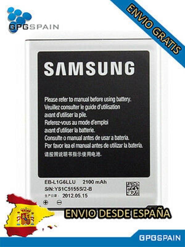 Imagen de Bateria Samsung ORIGINAL EB-L1G6LLU  GT-I9300 Galaxy s3 i9300- 2100mAH con NFC