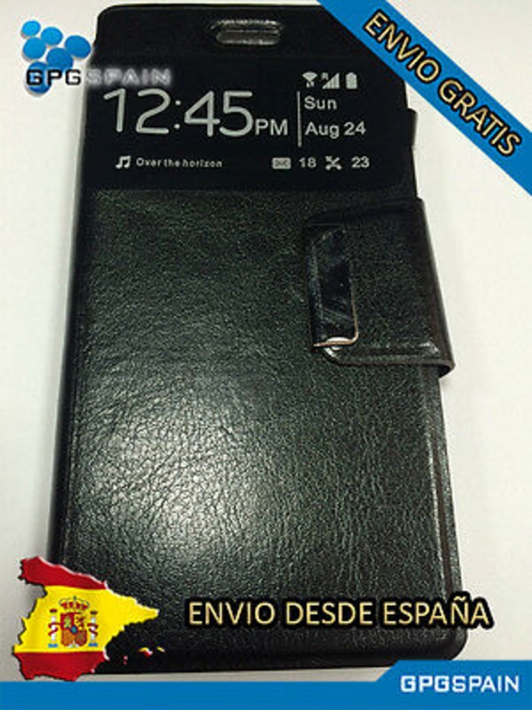 Picture of Funda Carcasa Libro Iman Samsung Galaxy S6 Edge Plus Negra 