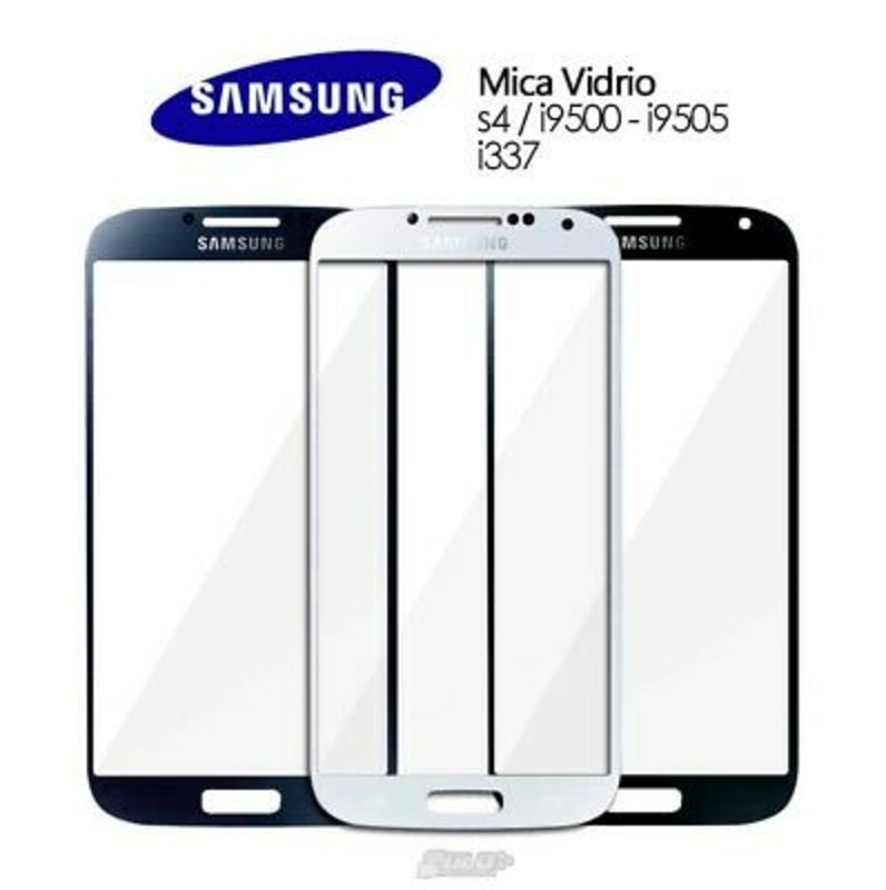 Imagen de Pantalla Cristal BLANCO Samsung Galaxy S4 S4 i9500 i9505 SOLO CRISTAL RECAMBIO 