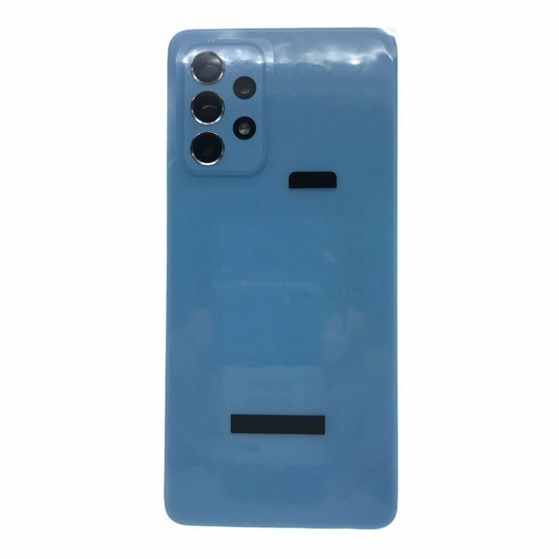 Imagen de Tapa Trasera Cubre batería Para Samsung Galaxy A52 Azul Con lente 