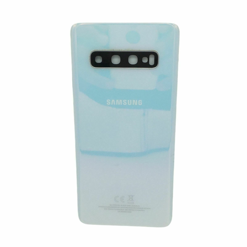 Picture of Tapa Trasera Cubre Batería Para Samsung Galaxy S10 Desmontaje Color Blanco