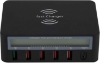 Picture of Cargador de pantalla USB inteligente inalámbrico Negro de 6 puertos - 818F