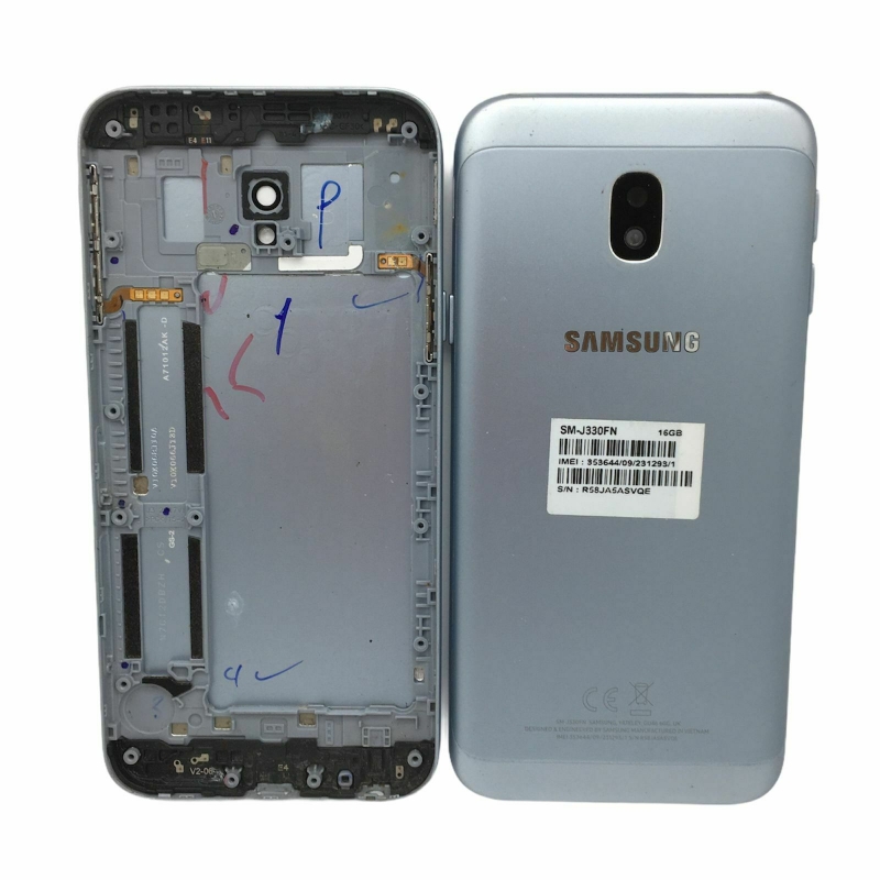 Picture of Tapa Trasera Cubre Batería  Samsung Galaxy J3 2017 J330 Color Azul Desmontaje