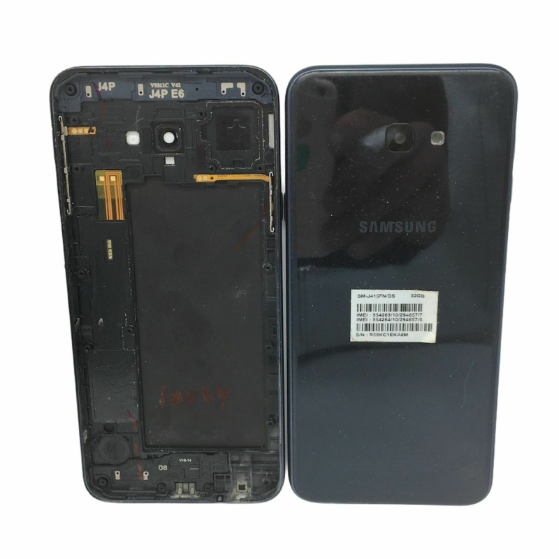 Imagen de Tapa Trasera Cubre Batería  Samsung Galaxy J4 Plus SM-J415F Color Negro Desmontaje
