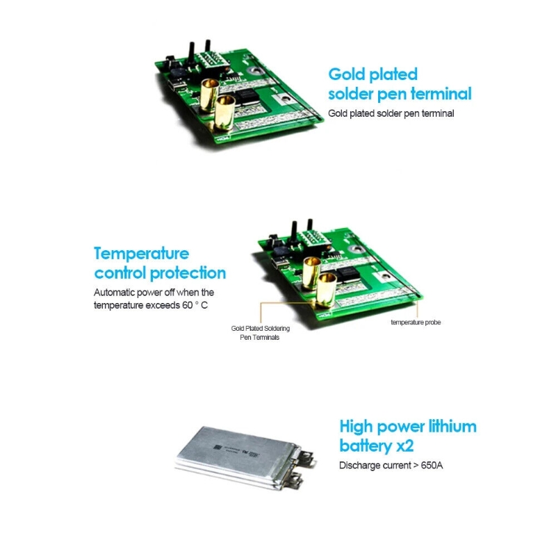 Imagen de Máquina de soldadura por puntos portátil DIY, Micro soldador por puntos para iPhone, herramienta de reparación de pluma flexible de reemplazo de batería Android