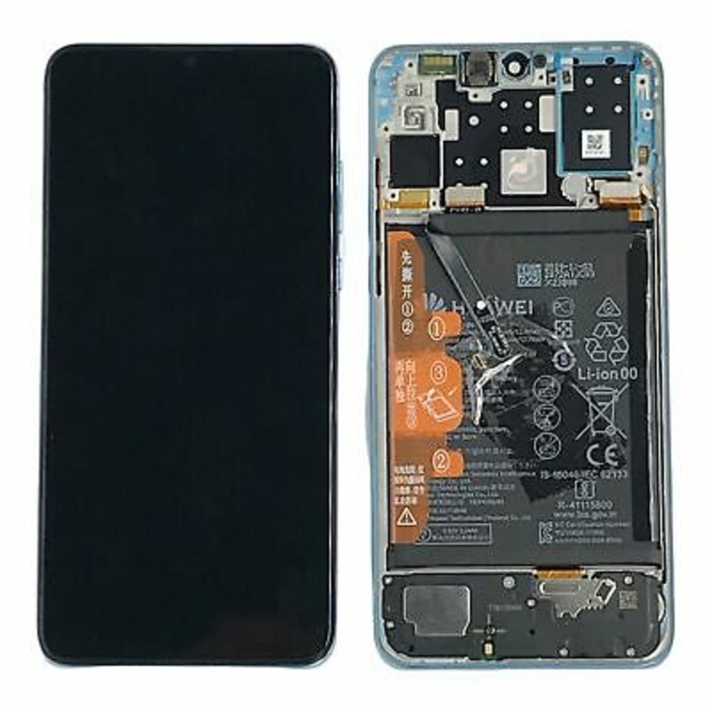 Imagen de Pantalla Original LCD+Táctil +Batería Para Huawei P30 Lite Desmontaje Azul Claro