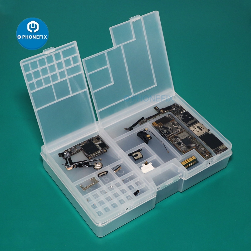 Imagen de Caja de almacenamiento multifuncional para reparación de teléfonos móviles, accesorios de reparación de teléfonos móviles, piezas y tablero