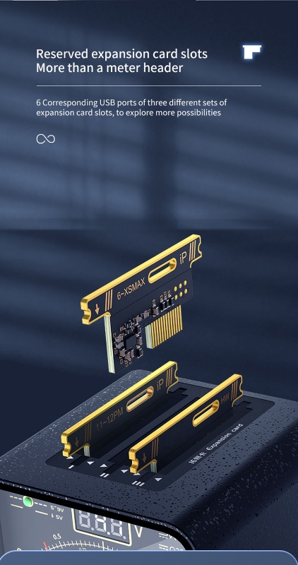 Picture of Qianli-fuente de alimentación de CC aislada, Cable de arranque de energía de teléfono para iPhone 6-XS max, Huawei, amperímetro de CC, instrumento de diagnóstico