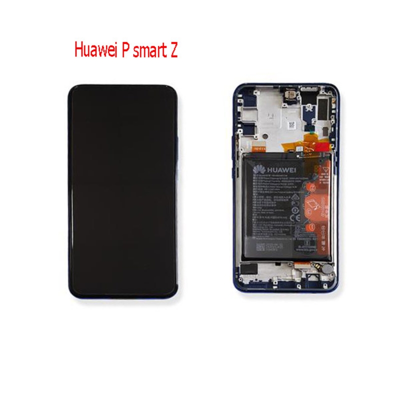 Imagen de Pantalla LCD + Táctil Con Marco Original Para Huawei P smart Z Azul
